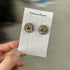 Crystal Embroidery Earrings (Round)