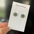 Crystal Embroidery Earrings (Mini circle)