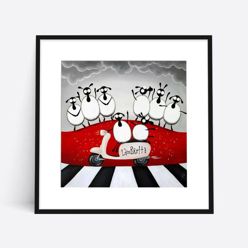 Lambretta - Quirky 16” Limited Edition Print | Art & Soul