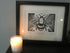 Bumblebee Framed Lino Cut Print