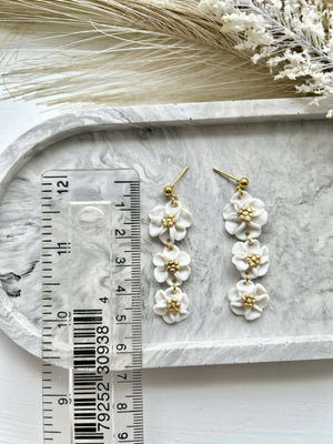 Bridal No. 2 - Handmade Polymer Clay Earrings