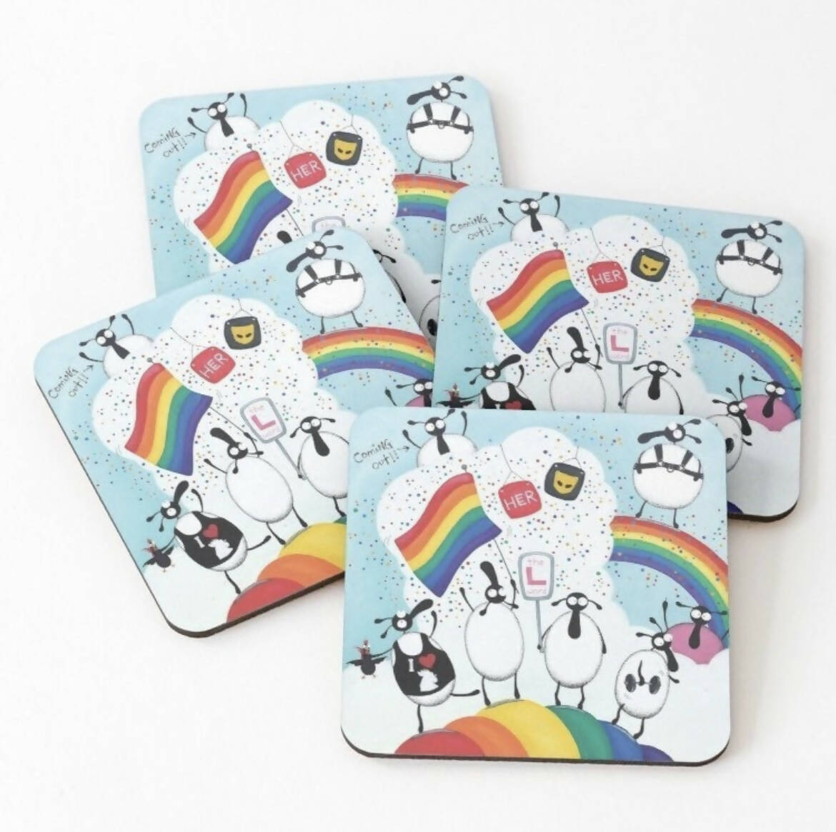 Gays And Baasexuals Coaster | Art & Soul