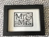 Mr & Mrs Framed Lino Cut Print