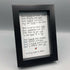 She Framed Poem
