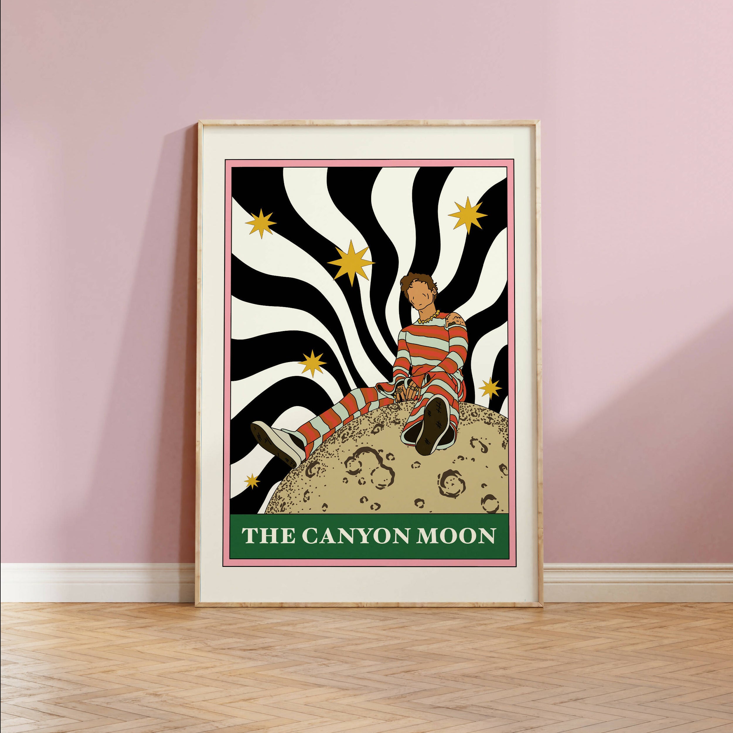 Tarot style print of popular music icon.