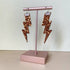 Flash Lightning Bolt Earrings in Copper Glitter