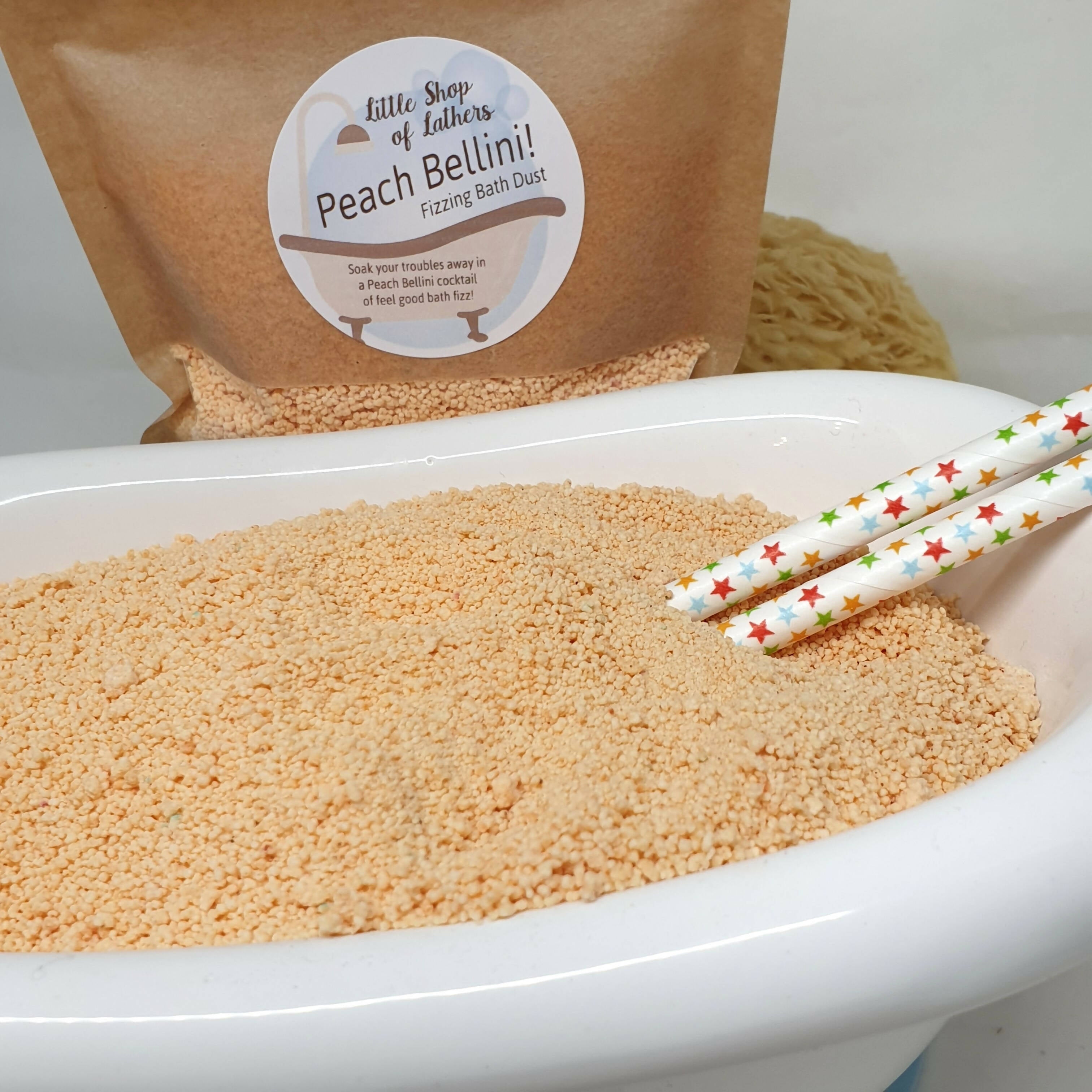Peach Bellini Fizzing Bath Dust