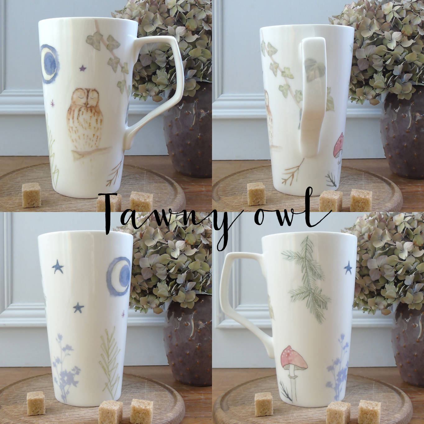 Tall Cone Tawny Owl Mug