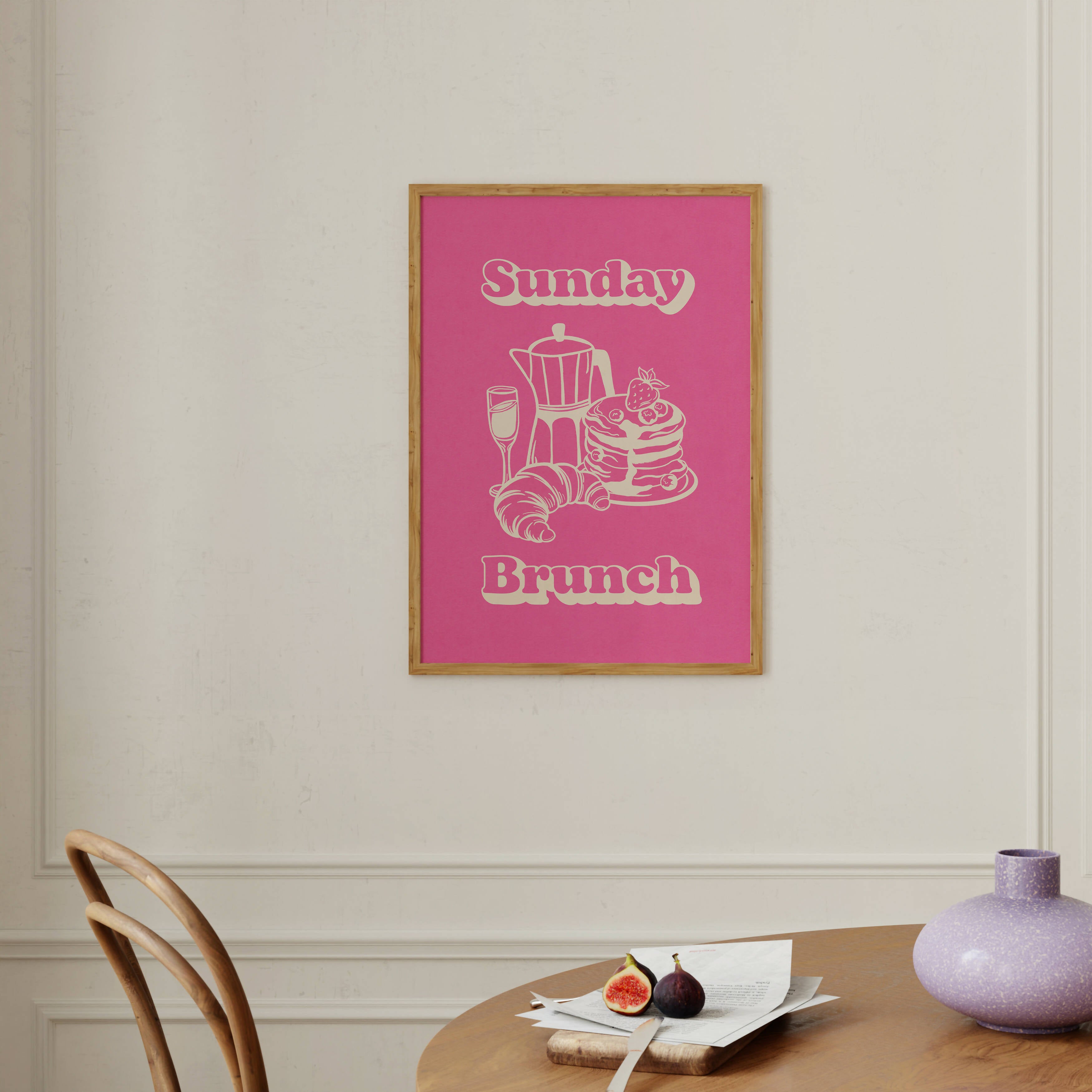 Stylish Sunday Brunch Print for Your Kitchen | Art & Soul