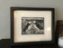 A Couple of Billing Puffins Framed Lino Cut Print