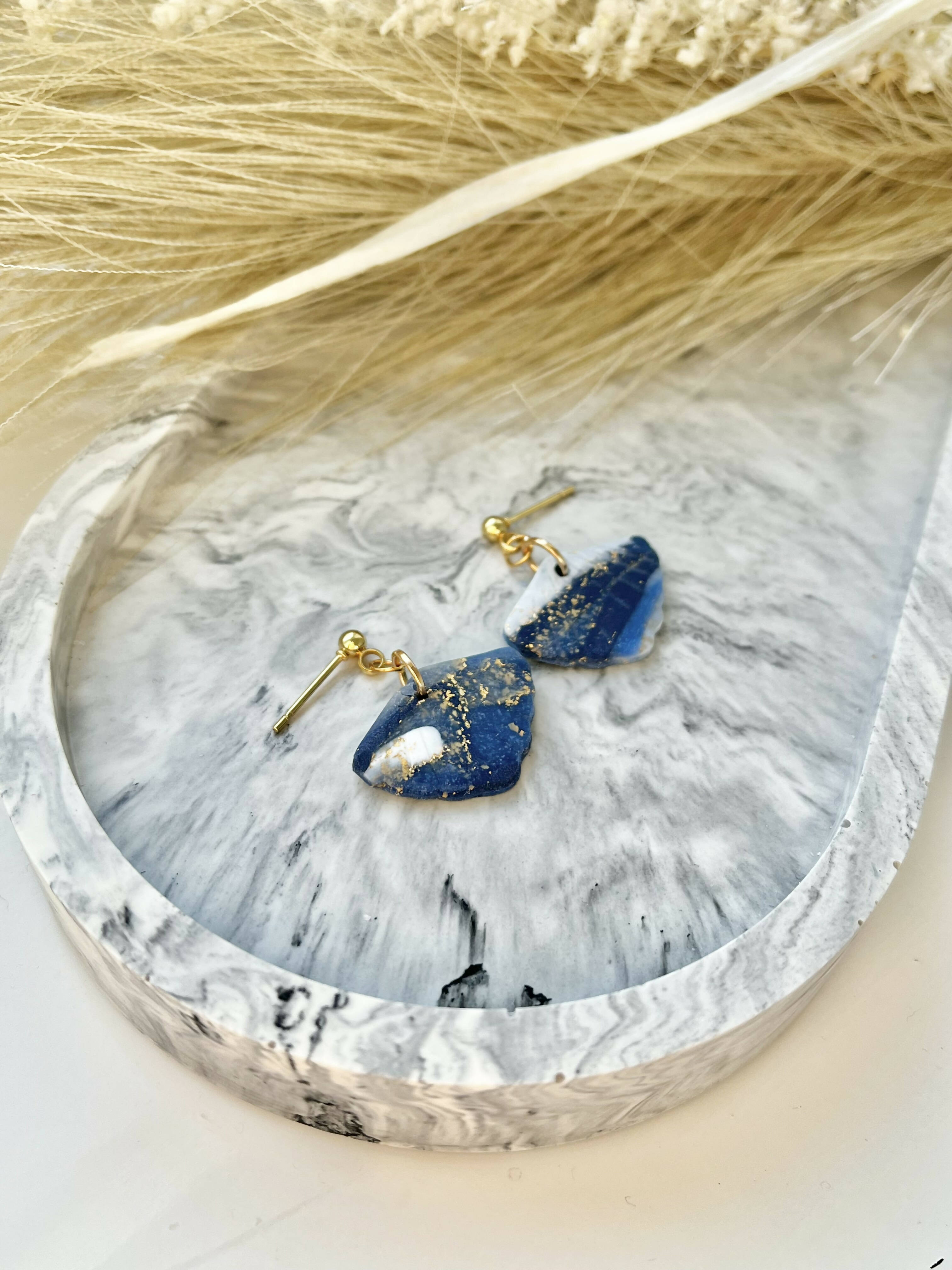 Midnight Sky No. 3 - Handmade Polymer Clay Earrings