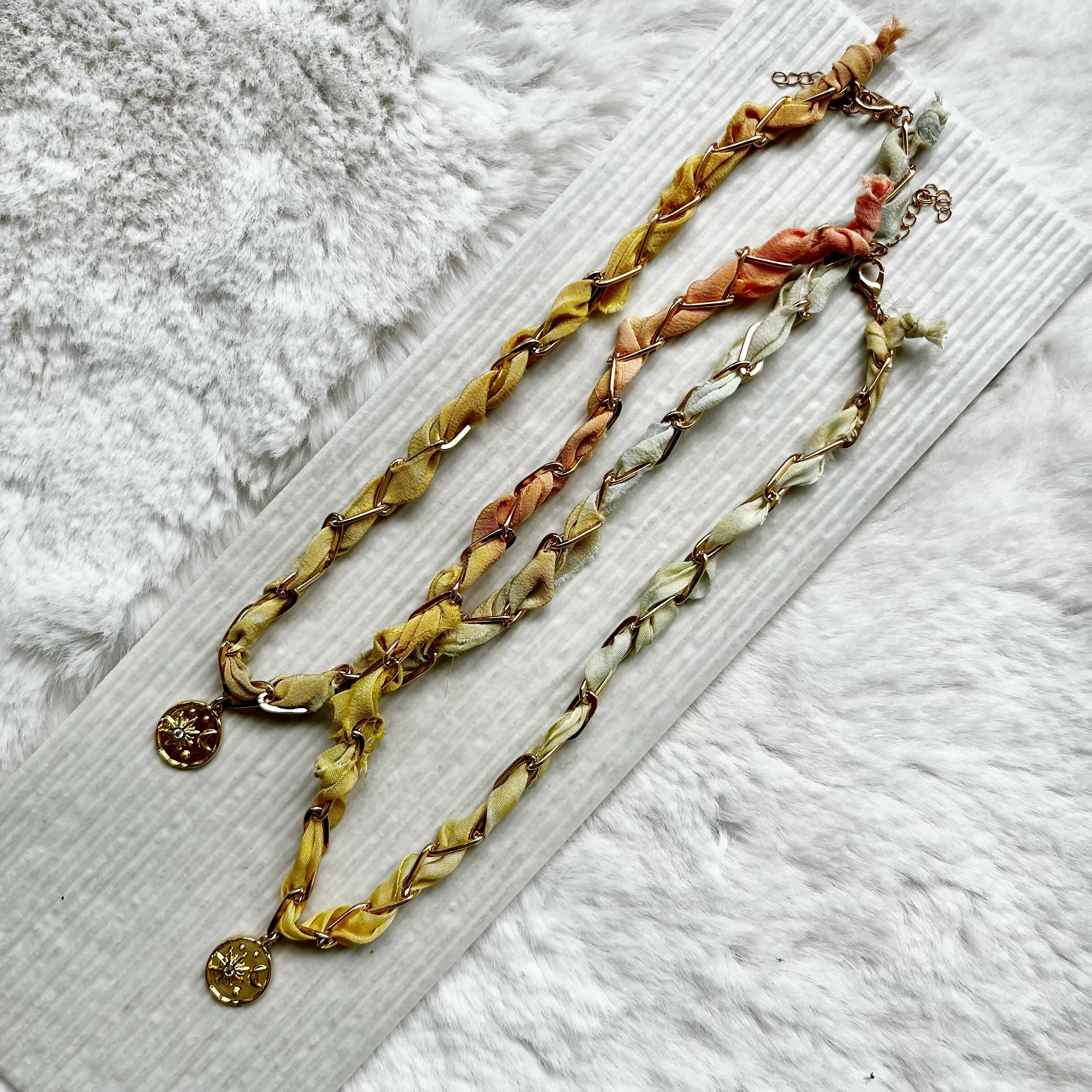 Ombre Silk Celestial Necklace