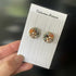 Crystal Embroidery Earrings (Small circle)