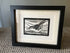Nuthatch Framed Lino Cut Print