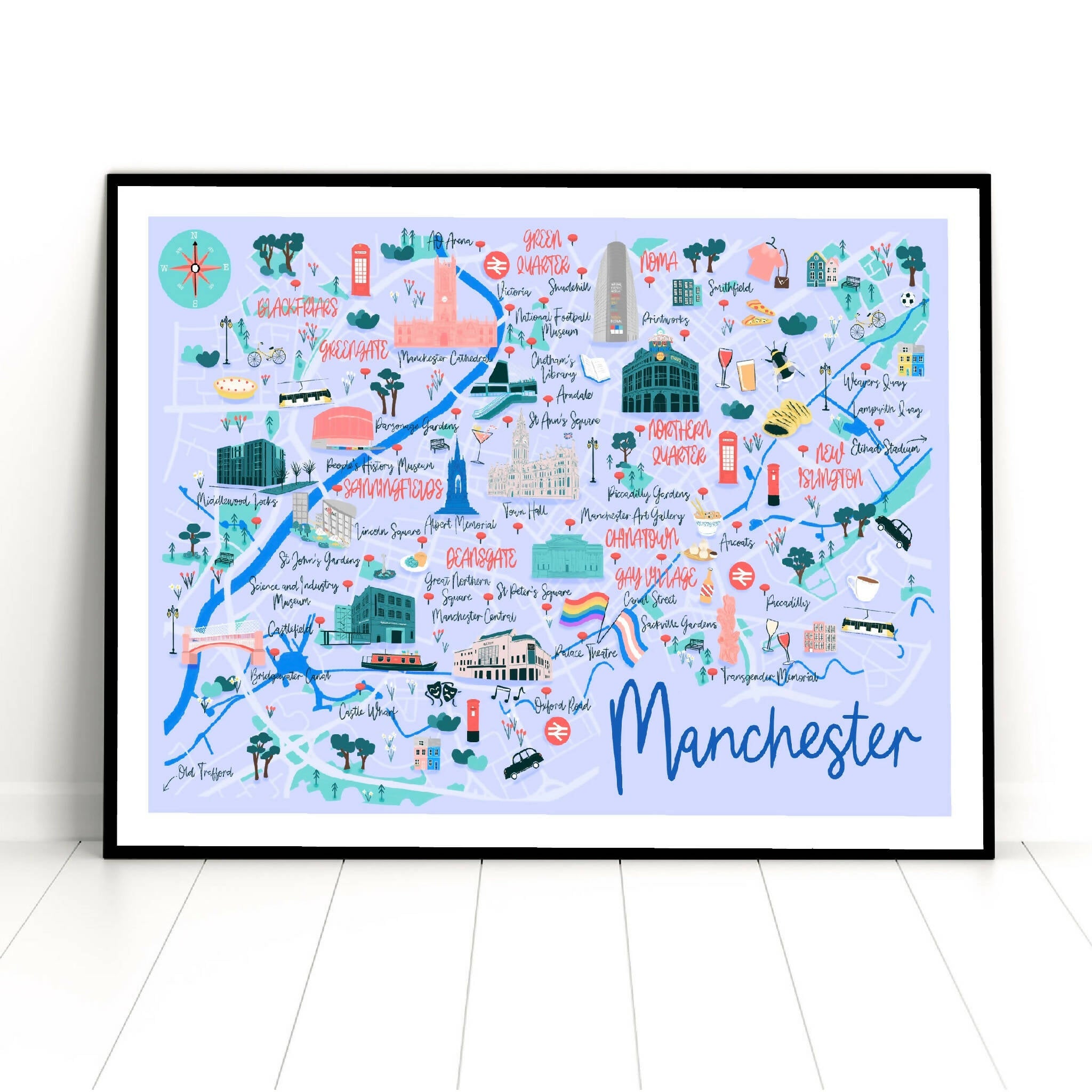 Manchester Art Print | Captivating Cityscape | Art & Soul