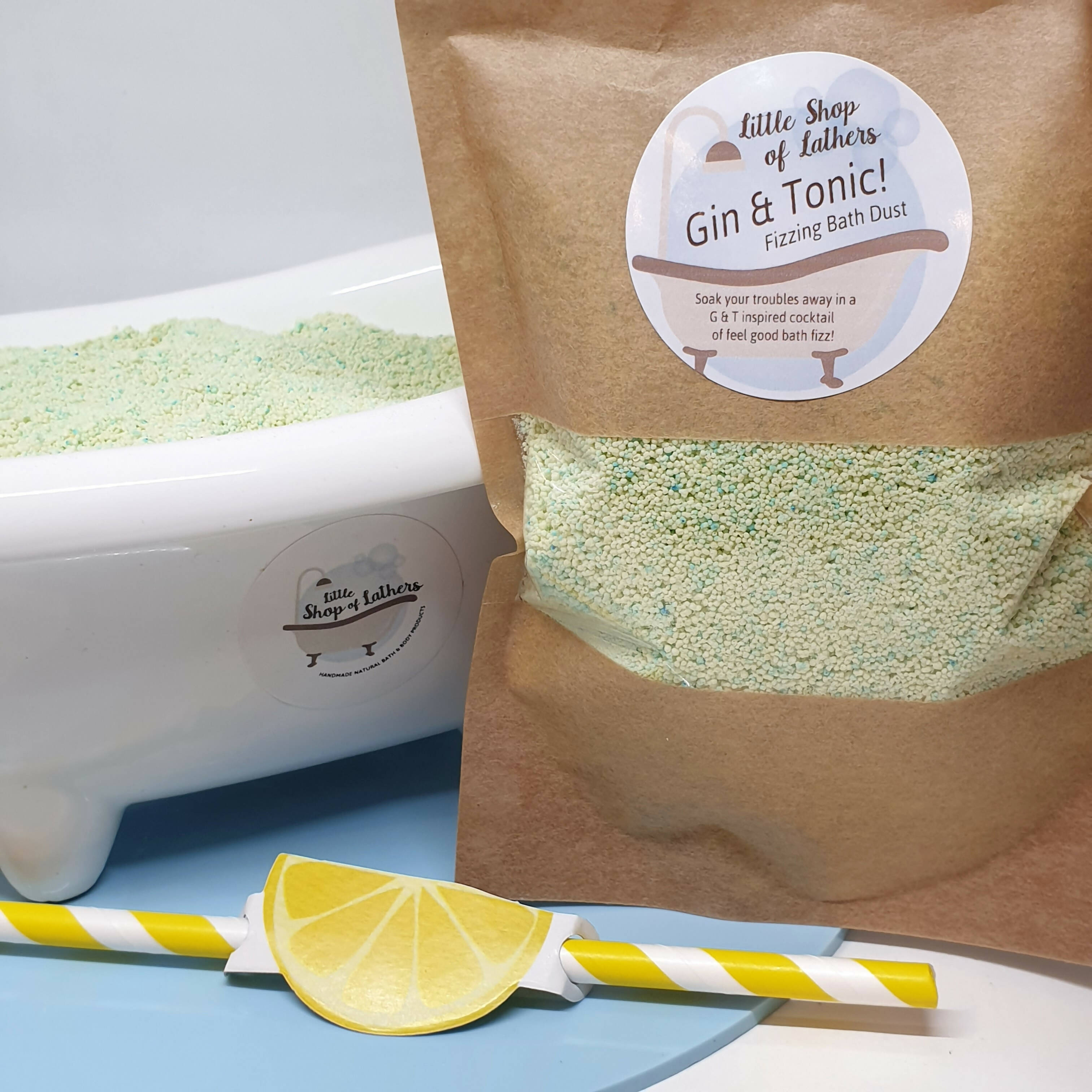 Gin and Tonic Fizzing Bath Dust for Relaxation | Art & Soul