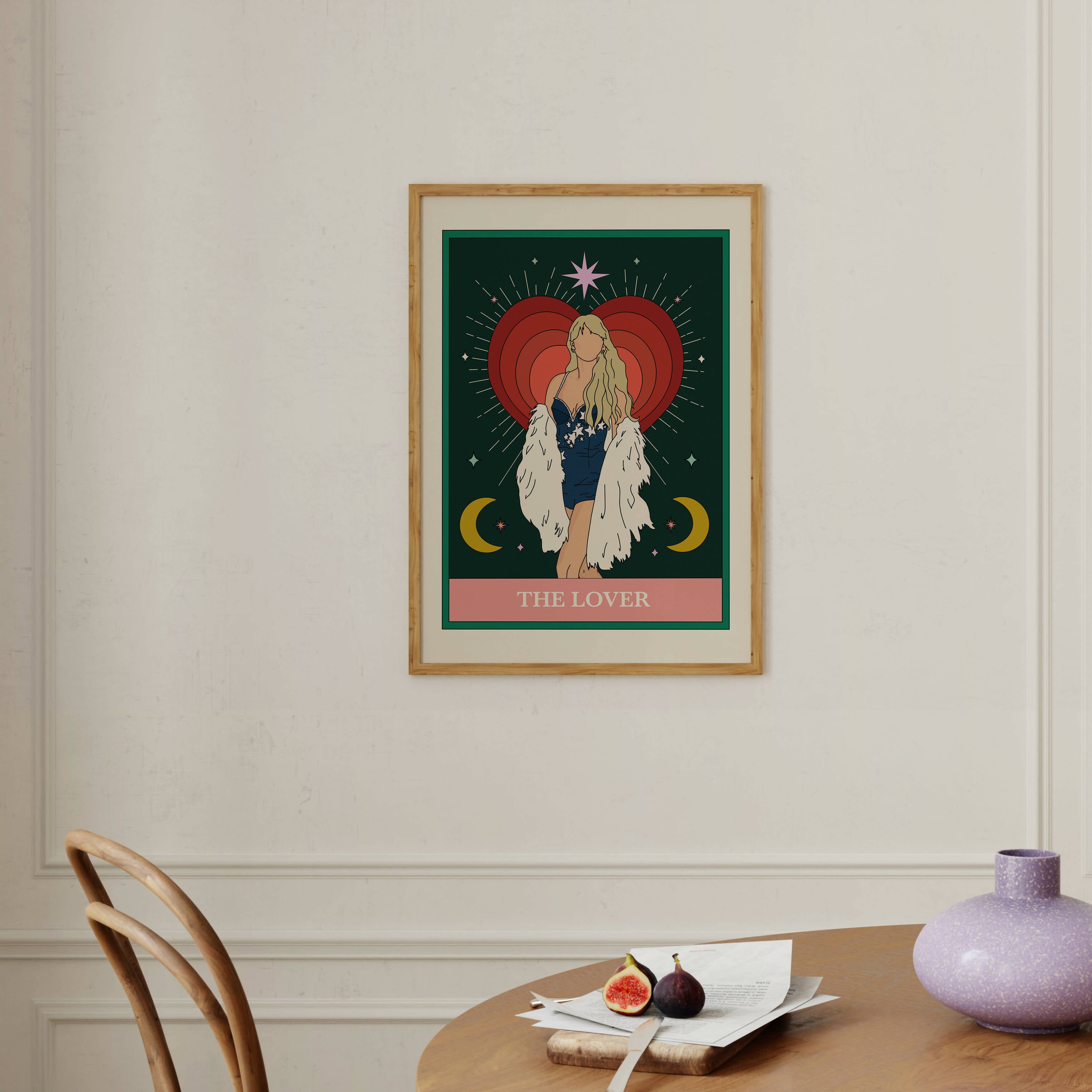 The Lover Tarot Print - Musical Heroes Artwork | Art & Soul