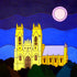 Mounted print - Moon over Minster, Beverley