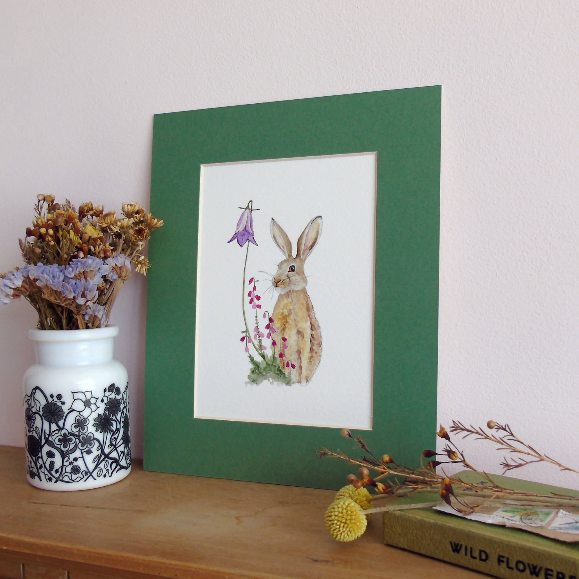 Hare and Bell Heather Giclee Print