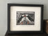 A Couple of Billing Puffins Framed Lino Cut Print