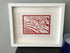 Sausage Dog Framed Lino Cut Print