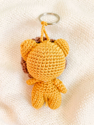 Hand-Made Crochet Lion Keychain / UKCA-CE Certified