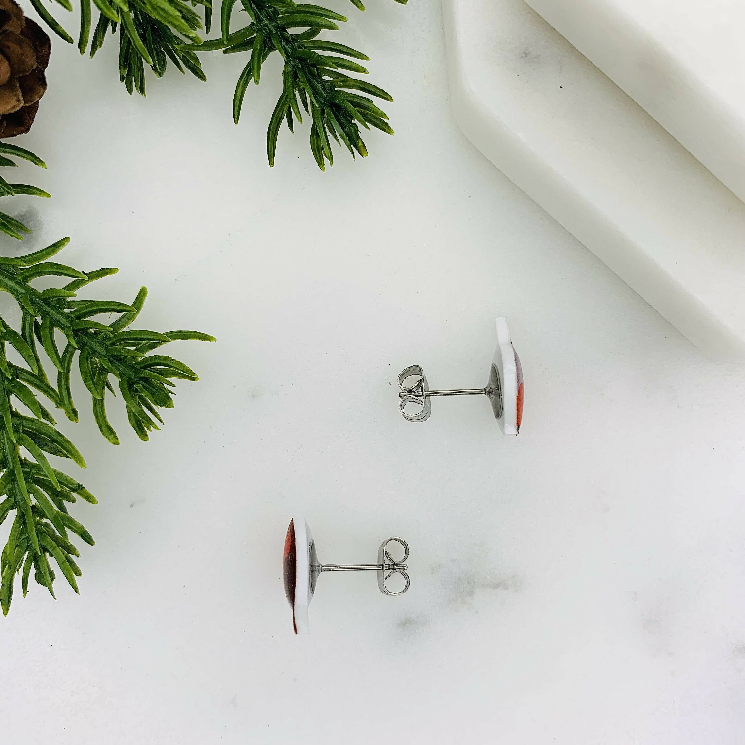 Cute Robin Stud Earrings for Bird Lovers | Art & Soul