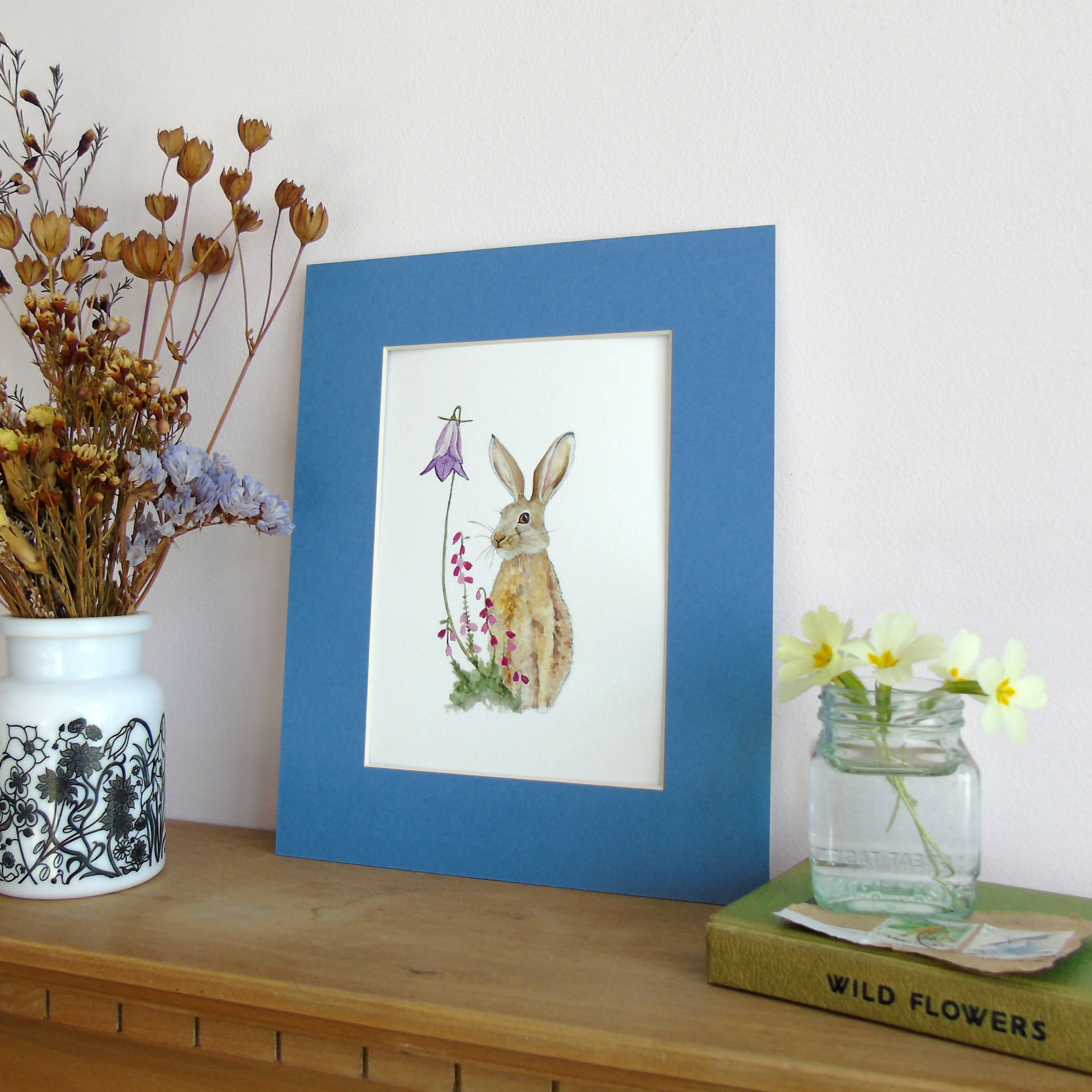 Hare and Bell Heather Giclee Print