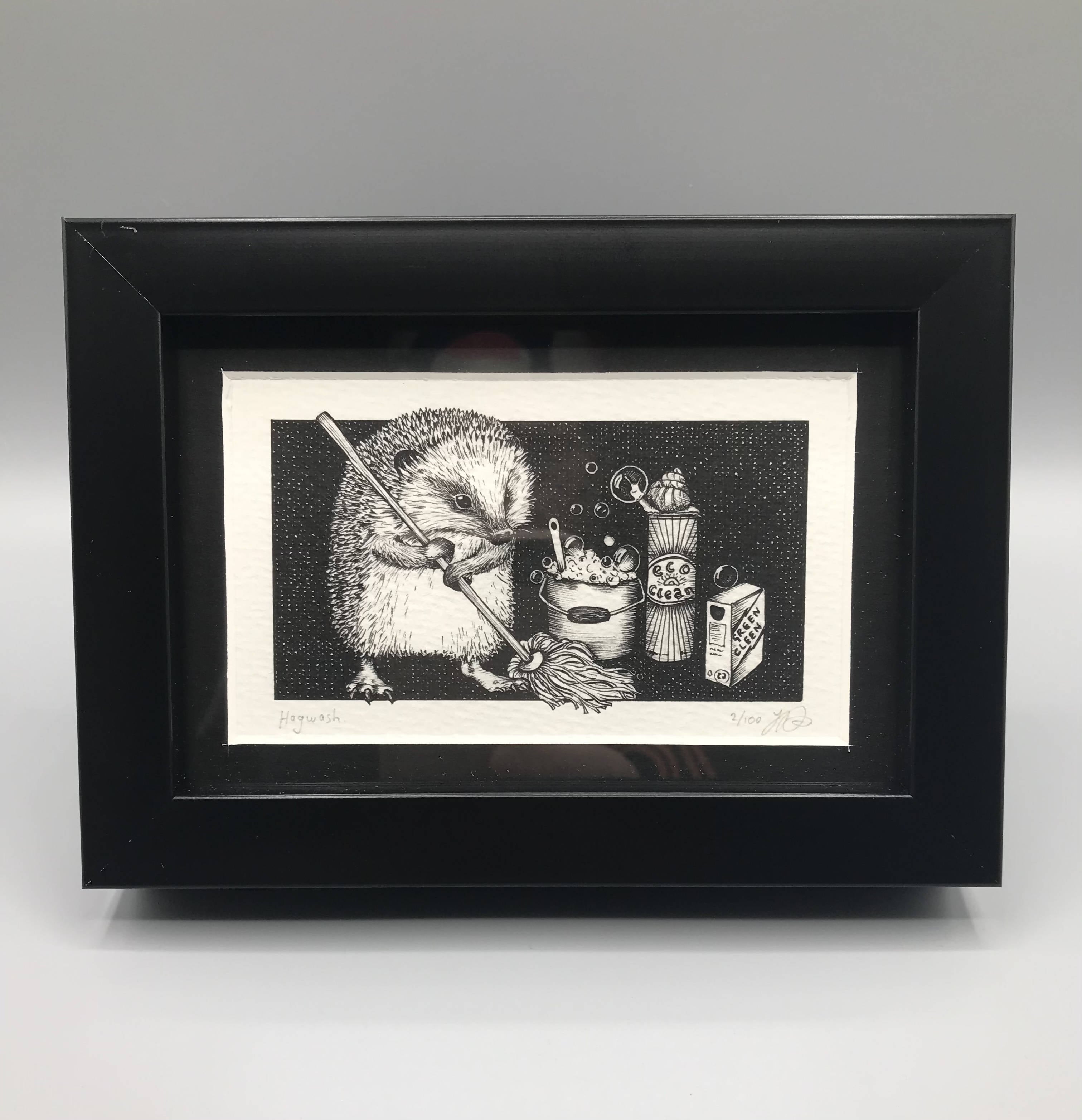 Hogwash - Framed Limited Edition Print by Jenny Davies