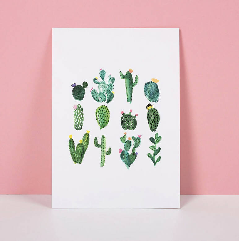 Cactus Art Print A4