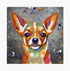 Chihuahua Dog Colour Splash Mounted Artwork | Art & Soul