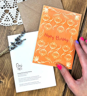 Flower Dance - Happy Birthday Greeting Card