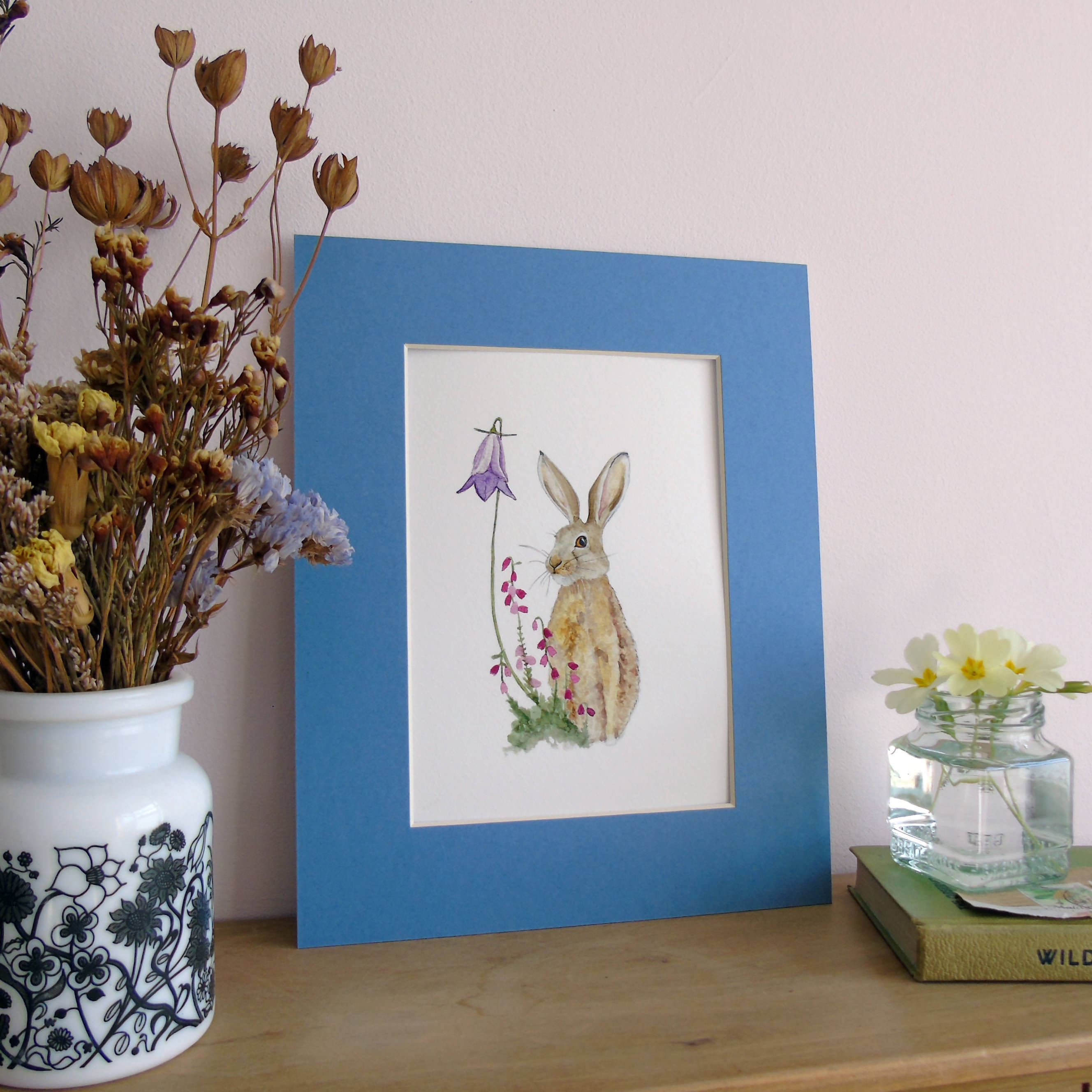 Hare and Bell Heather Giclee Print