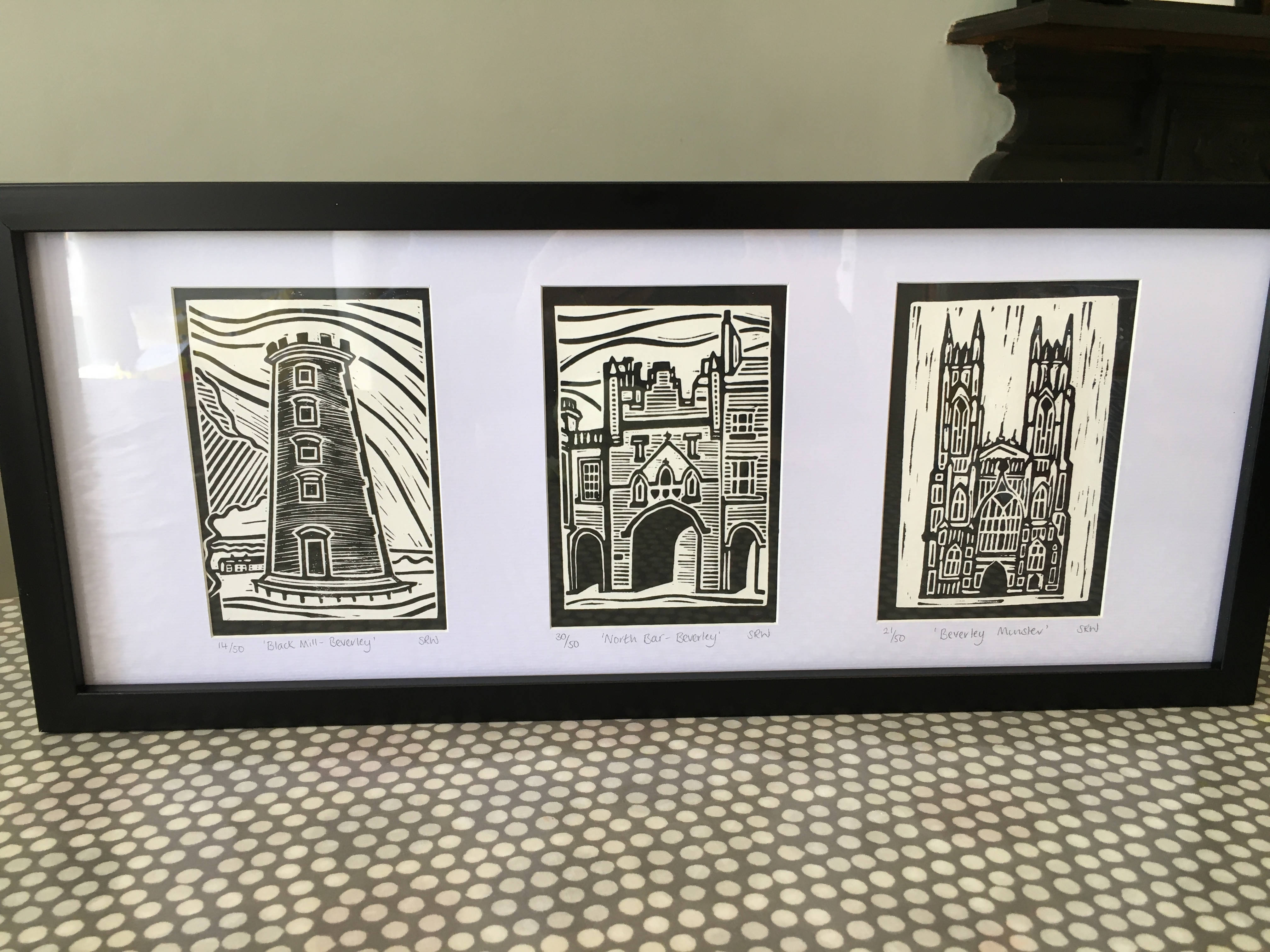 The Beverley Collection Framed Lino Cut Print
