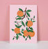 Orange Blossom Pink Art Print A4