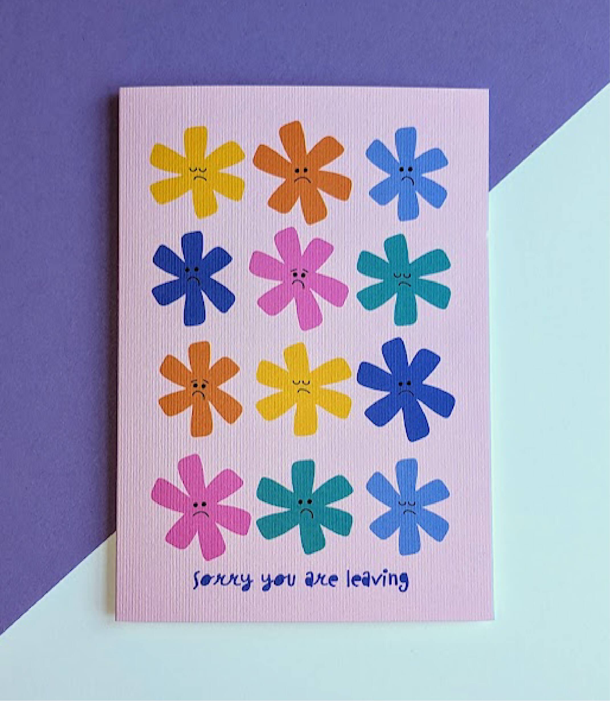 Sorry You Are Leaving card.