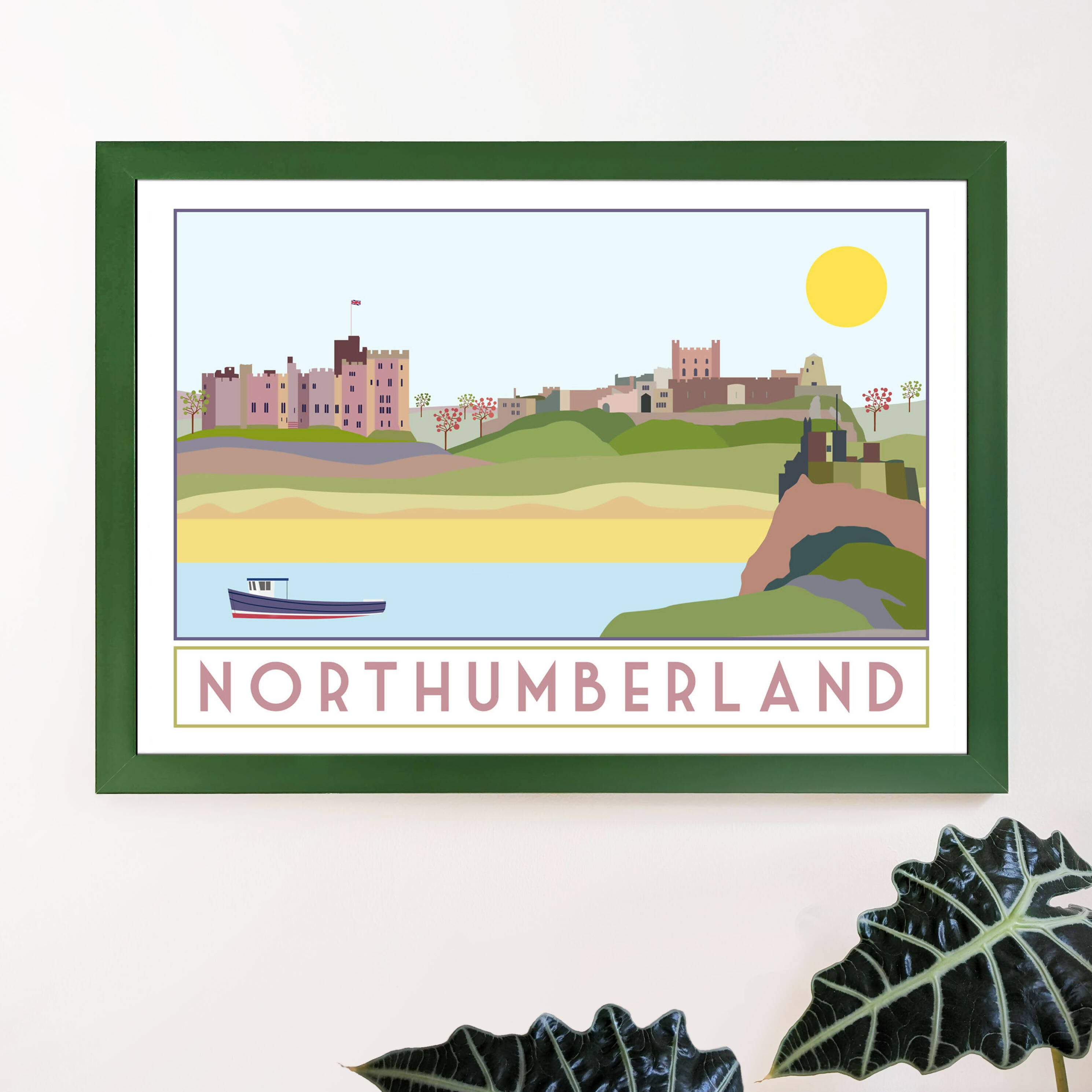 Northumberland Travel Poster