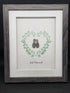 Just Married Heart Greenery - Medium
