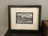 Hornsea Beach Framed Lino Cut Print