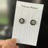 Crystal Embroidery Earrings (Mini circle)