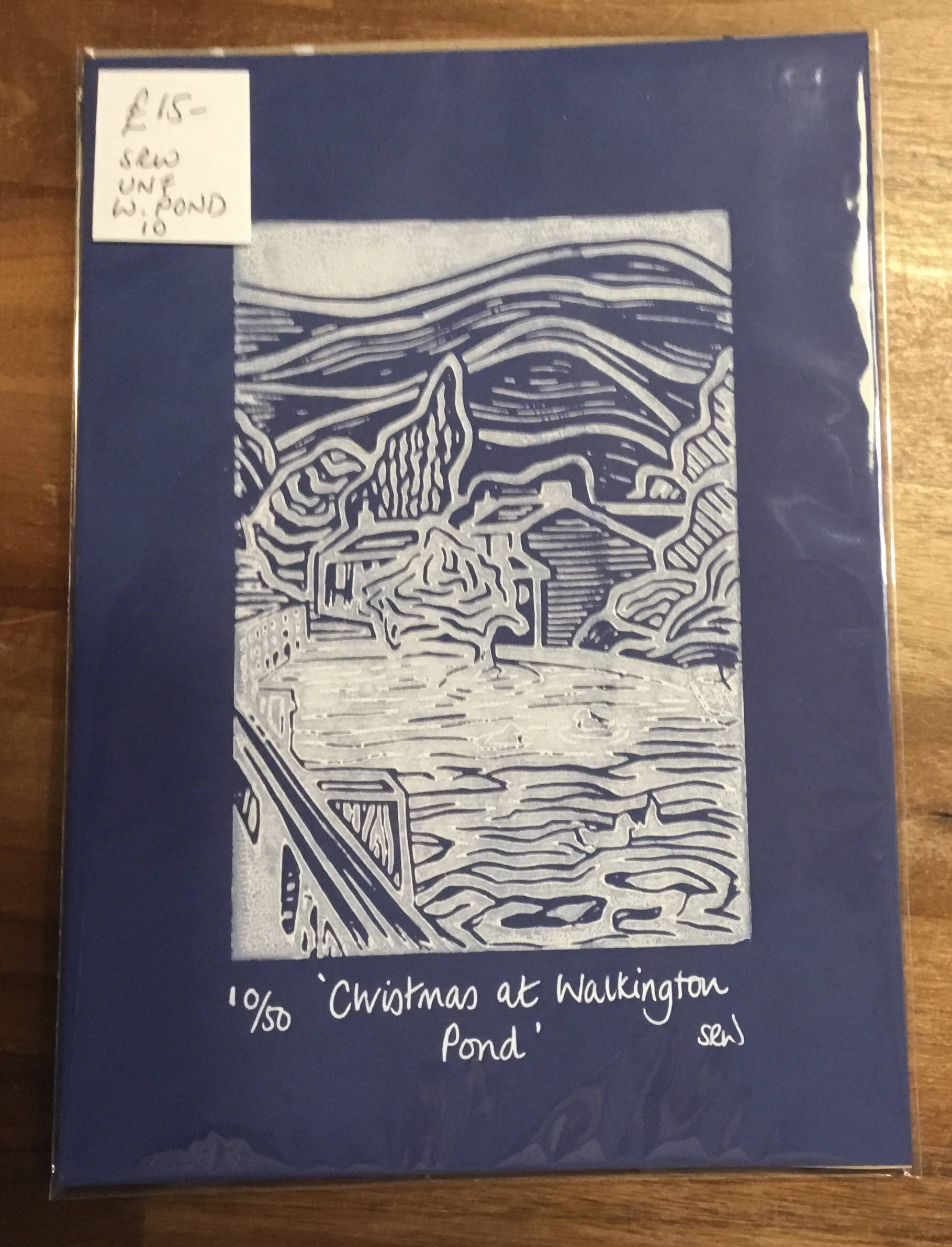 Christmas/Winter Unframed Lino Cut Prints