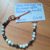 Tibetan Silver Toggle Bracelet with Grey Veined Howlite and Faceted Grey Hematite