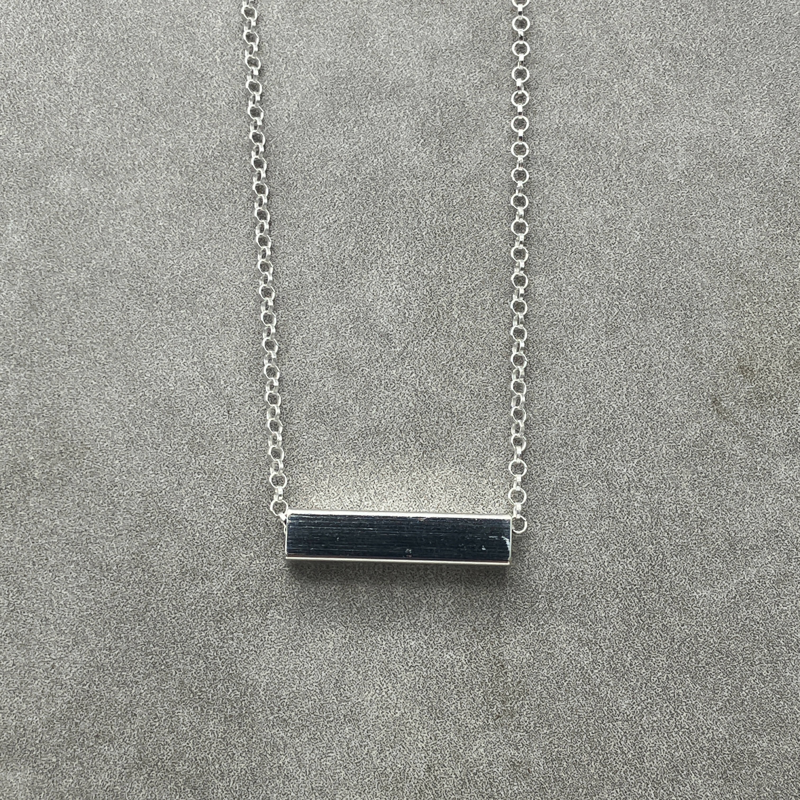 Silver Bar Necklace