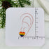 Pride LGBT Heart Stud Earrings