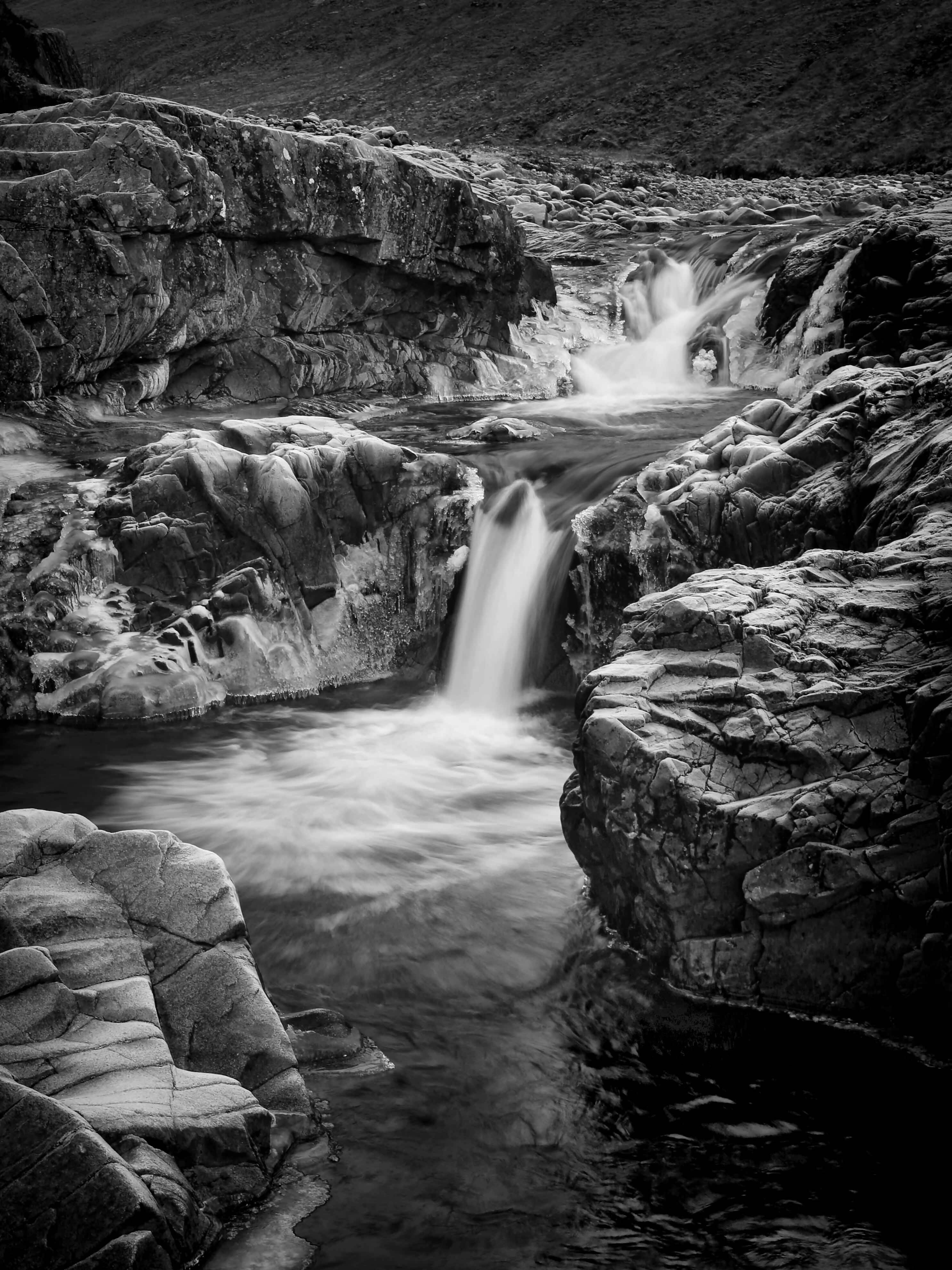 Glen Etive - frosty Day 1 (B/W)