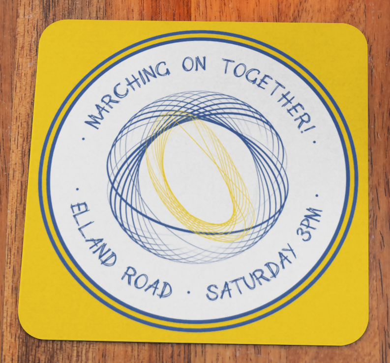 Leeds Utd Coaster WOOL Design