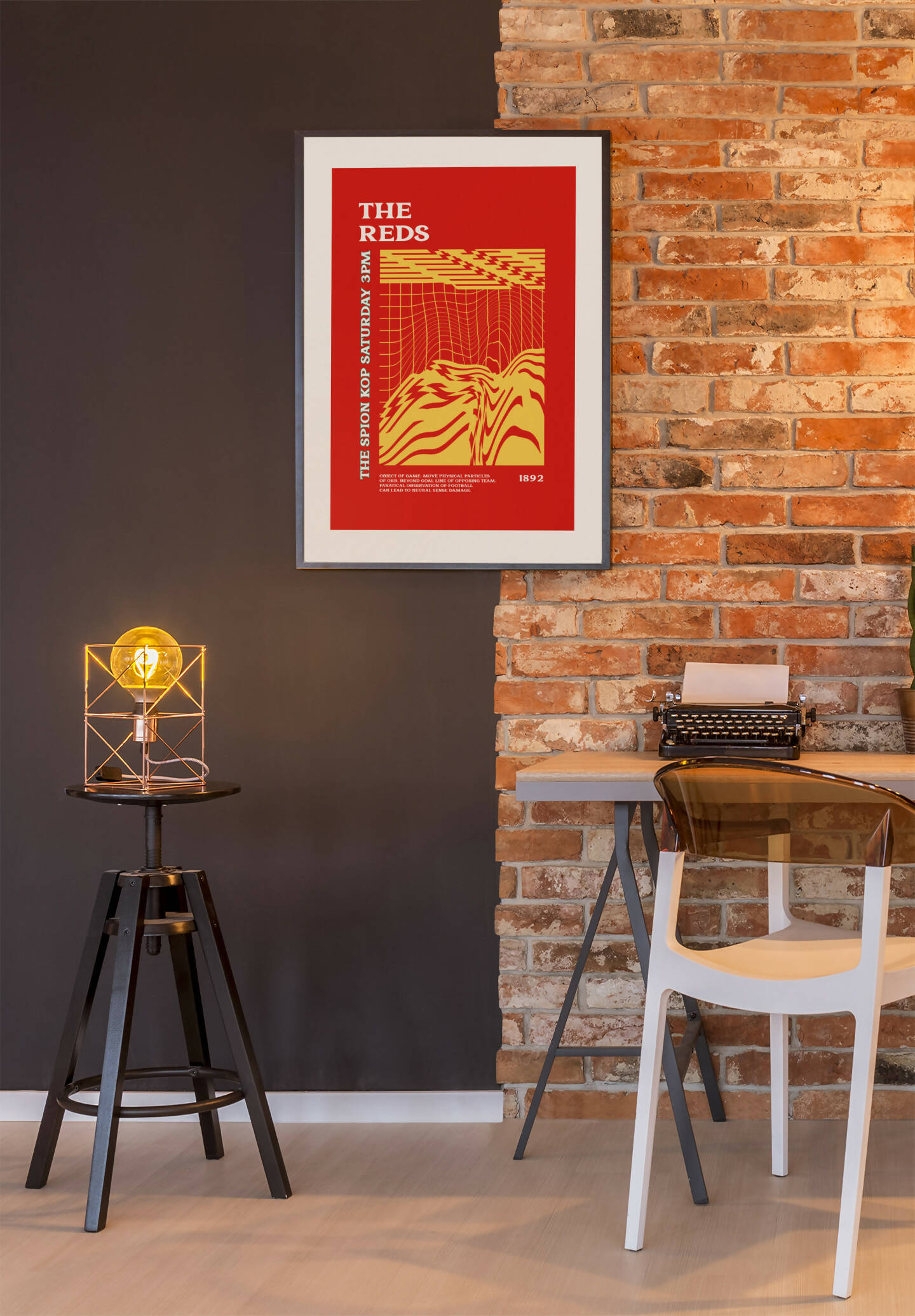 Liverpool Art Print PSYCHEDELIC Design in Red