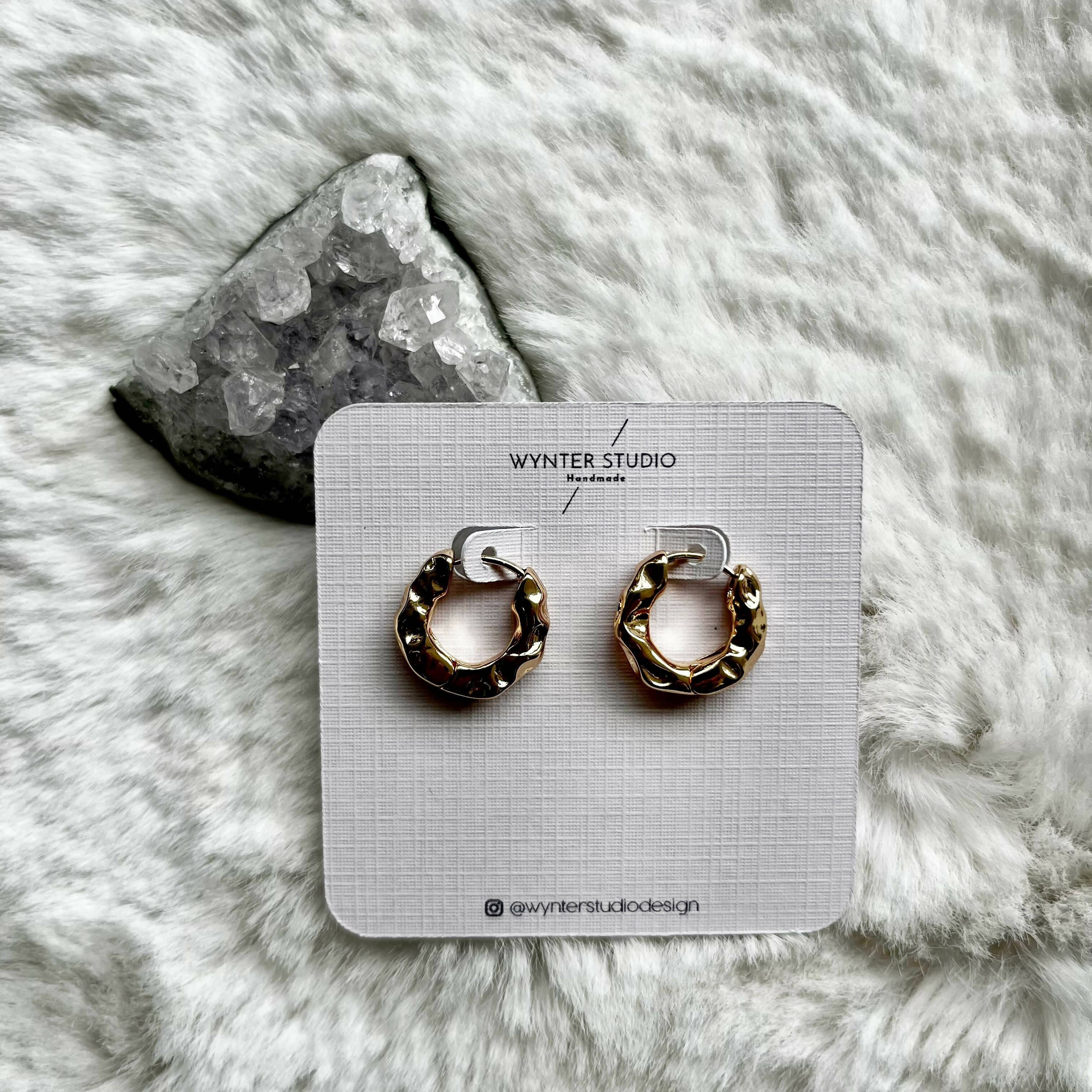 Textured Hoop Earrings