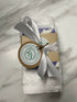 Lavender & Oat Gift Set Soap, Face Cloth & Wooden Soap Dish