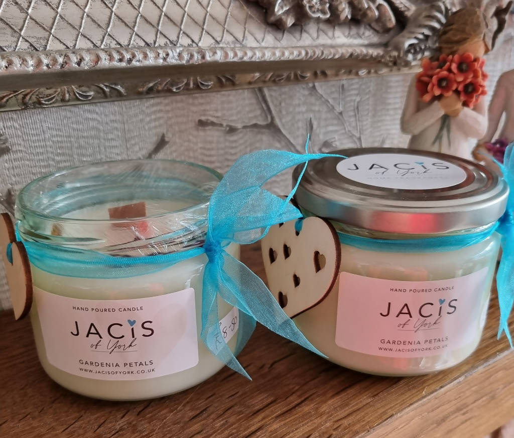 Jacis of York 250ml Eco Soy Candle, Gardenia Petals